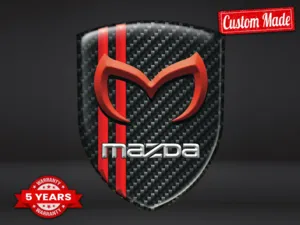 Mazda Waterproof Sticker Label Pro Max Durable Modern